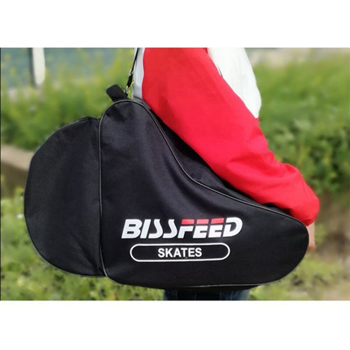 bissfeed-1-pcs-triangle-roller-skate-bag-portable-carry-shoulder-strap-ice-skating-nylon-portable-bag-case