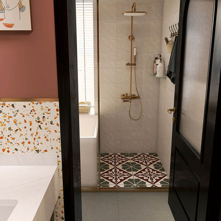 Late American bathroom tiles bathroom wall tiles retro terrazzo antique ...