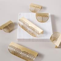 【LZ】◐  Leaf Shape Brass Gold Cabinet Pulls Furniture Handles Kitchen Door Handle Copper Drawer Pull Knobs Cupboard Handle