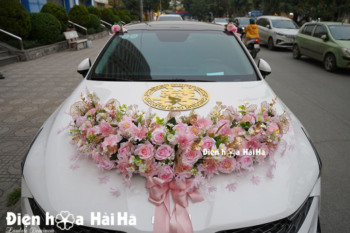 XHG-174: Mẫu hoa giả trang trí xe cưới hoa lụa cao cấp | Lazada.vn