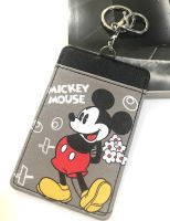 MICKEY   ซองใส่บัตร ที่ใส่บัตร ลาย   MICKEY  MOUSE GRAY  มิคกี้ เมาส์  เทา st      งานดี สวยงาม น่าใช้งาน สวยจริง มีห่วงและก้ามปู สำหรับบัตร 6x8 cm (body 7x11cm) (ไม่มีสายคล้องคอ) มีบริการเก็บเงินปลายทาง  BY PMY