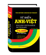 Từ điển Anh Việt 75000 mục từ và định nghĩa bìa cứng