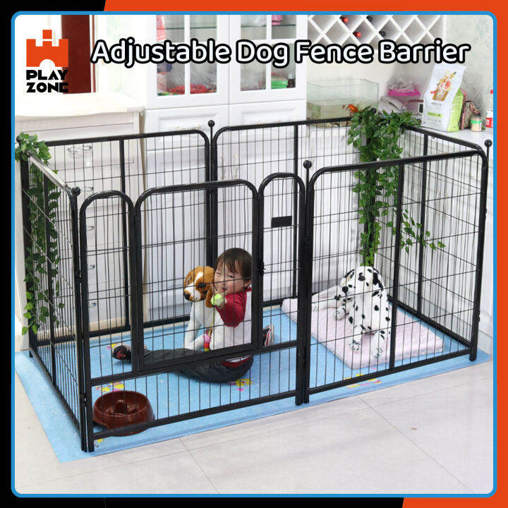 Adjustable Dog Fence Barrier Foldable Dog Fence Indoor Dogs Playpen Pet