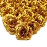 Artificial Flowers Silk Rose Flower Heads,50Pcs for Hat Clothes Album Decoration, Wedding Decoration