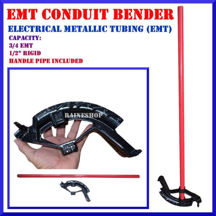 EMT Conduit Bender 34 EMT 12 Rigid Capacity With Pipe Handle Lazada PH