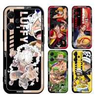 ✾ LJ8.28 เคส Redmi note 12s 12 12C 11A PRO PLUS 4G 5G 12C 11A โทรศัพท์มือถือแบบนิ่ม ผิวด้าน ลาย one piece luffy law zoro สีดํา สําหรับ