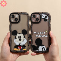 เคสโทรศัพท์เป็นคู่ Redmi 9T 10C A1 A1 + 9 10 9A 10A 9C Mi 11T Pro Note 10 11 10S 9Pro 9 8 11Pro + Note 9S 11S 10Pro POCO M3 X3 NFC Pro การ์ตูน Mickey Mouse Soft เคสขอบลอน