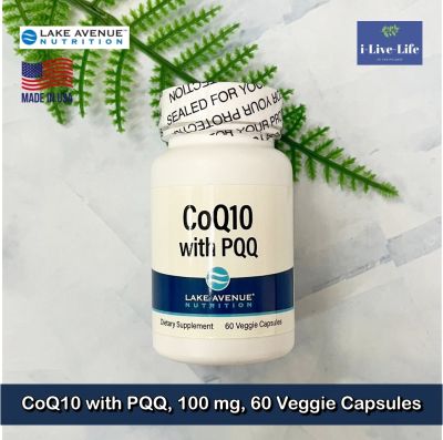 โคคิวเท็น พีคิวคิว CoQ10 with PQQ 100 mg 60 Veggie Capsules -  Lake Avenue Nutrition