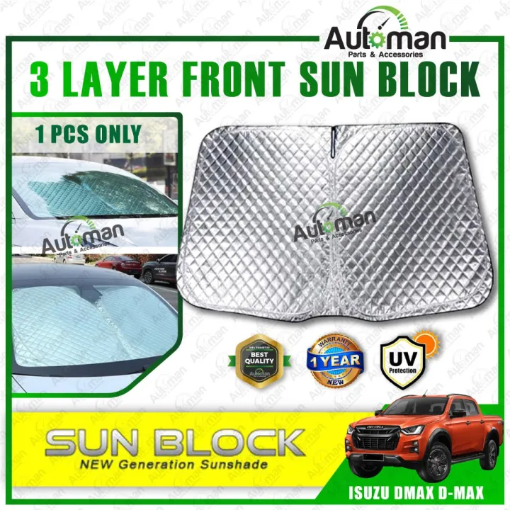 Hc Cargo Isuzu Dmax DMax Front Windscreen 3 Layer Sun Shade Sunshade