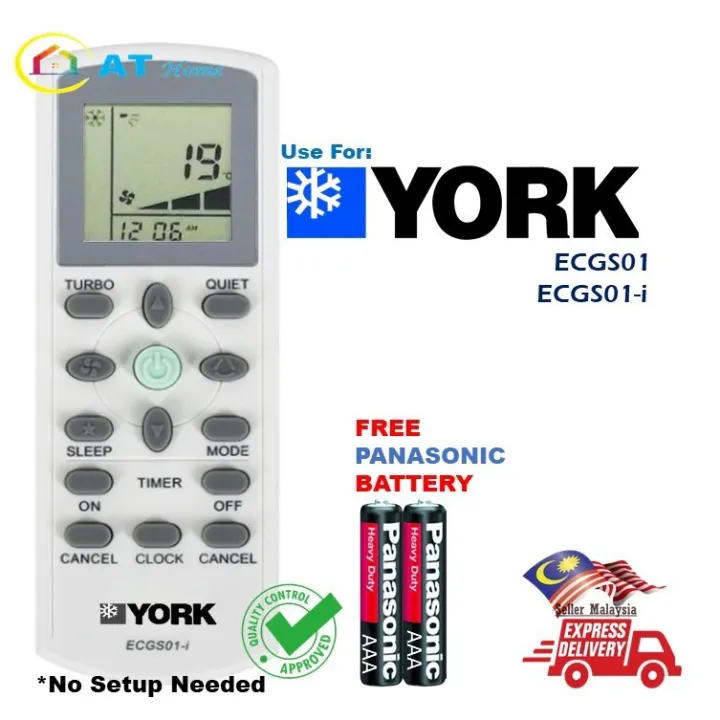 ready stock York Air Conditioner remote control ECGS01i Lazada