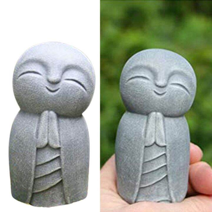 small-monk-statue-decorative-resin-grey-little-jizo-buddha-sculpture-for-outdoor-garden-lawn-art-decoration-ornament