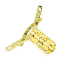 Folding Lid Support Hinges Jewelry Box Hinges 90 Degree Wooden Box Accessories L9BE Door Hardware Locks