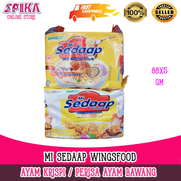 Mi Sedaap Instant Fried Noodles 88gm 5 Packet Lazada