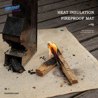 PRO Outdoor Camping Fire Mat สารหน่วงไฟผ้าทนไฟบาร์บีคิวผ้าห่มไฟพรมพร้อมกระเป๋าเก็บของ