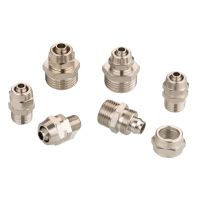 10PCS Free Shipping BSP PC4-M5 6-01 8-02 1/2 Fast Twist Quick Connectors Male Straight Pneumatic Air Fitting For Hose Tube Pipe