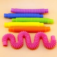 Ống Pop đồ chơi kéo dãn có đèn phát sáng cho trẻ em