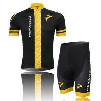 □☄ (On Hand)PINARELLO Bycicle Quick Dry Jersey Set Bike Cycling Outfit For Man/Women Yellow