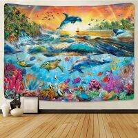 【CW】✥☃❡  Big Turtle Tapestry Wall Carpets Hanging Boho Beach