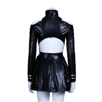 Anime Tokyo Ghoul Ken Kaneki Cosplay Costume Touka Kirishima PU Leather Black Fight Uniform Dress Unisex Halloween Party Clothes