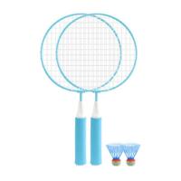 1Pair Kids Children Badminton Racket + 2Pcs Badmintons Set Outdoor Fitness Toy Dropship