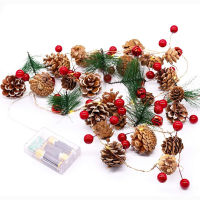 Xmas Tree Garland Xmas Pine Cones Pine Cone Garland Xmas Pine Cones Lights LED String Lights Garland Decorations