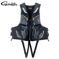 Gamakatsu Fishing Life Jacket for Adults Waterproof Fly Fishing Vest Multi Pocket Waistcoat Kayaking Fishing Surfing Jacket  Life Jackets