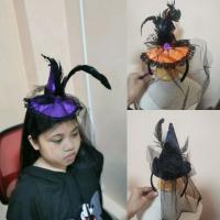 (พร้อมส่งในไทย)คาดผมแม่มดhalloweenเด็ก/ผู้ใหญ่ ใส่ได้