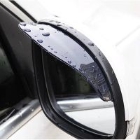 2Pcs รถกระจกมองหลัง Rain Eyebrow Protector Rain Cover รถกระจกมองหลัง Sun Visor Shade Rain Shield Eyebrow Universal