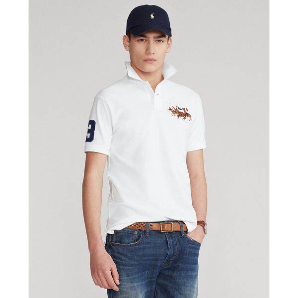 Polo Ralph Lauren Custom Slim Fit Triple-Pony Polo Shirt  (MNPOKNI1N820988100) | Lazada Singapore