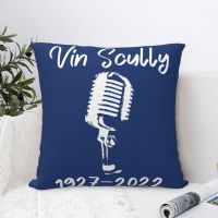 [FAZOZO Home Textile Store] Vin Scully 1927 2022ปลอกหมอนสี่เหลี่ยมครอบคลุมโซฟาโพลีเอสเตอร์ปลอกหมอนอิงปลอกหมอนตกแต่งน่ารัก40x40