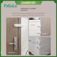 ZOWBRSH สีขาวขาว ล็อคสายรัดเพื่อความปลอดภัยของเด็ก ความปลอดภัยและความปลอดภัย ไม่มีการเจาะ ล็อคเพื่อความปลอดภัย ของใหม่ ลิ้นชักลิ้นชักเก็บของ ล็อคสำหรับเด็ก บ้านในบ้าน