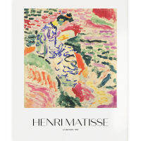 [COD] ภาพวาดแขวนผ้าใบแนวนอน Henry Matisse ห้องนั่งเล่นย้อนยุคเส้นนามธรรมภาพวาดตกแต่งตัวละคร Christmas Gift