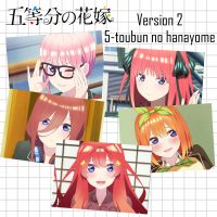 Poster anime โปสเตอร์อนิเมะ เจ้าสาวผมเป็นแฝดห้า (5 toubun no hanayome) ขนาด A4 รูปติดผนัง ตกแต่งห้อง หรือ เก็บสะสม (ชุดที่ 2)