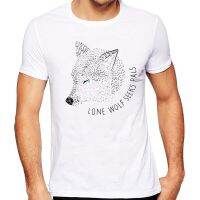 2020 Mens New Fashion Lone Wolf Seeks Pals Design Short Sleeve T-shirt Cool Tops Hipster Tee Shirts - T-shirts - AliExpress