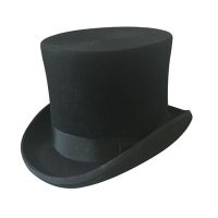 Wool felt fedoras president hats equestrian cap magic cap male Top Hat caps womens Free Shipping