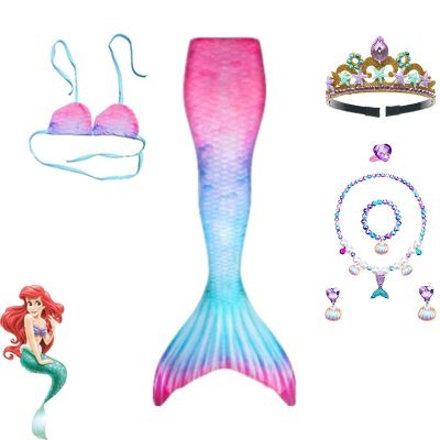 Mermaid Tails Kids Girls Mermaid Costume Children Bikini Swimmingsuit Dress Cosplay Costume