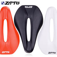 ZTTO MTB เบาจักรยานอานกว้างกลวง PU พื้นผิวระบายอากาศขี่จักรยานจักรยานที่นั่งสำหรับภูเขาถนนจักรยานแข่งแสง