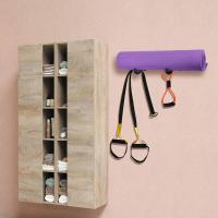 1 Set Mat Storage Rack Good 2 Colors Wall Mounted Yoga Pad Organizer Hanger Decor for Household  Yoga Mat Rack  Yoga Mat Rack