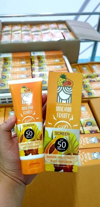 ครีมกันแดดมาดามฟรุตตี้-ครีมกันแดด-สับปะรด-spf50