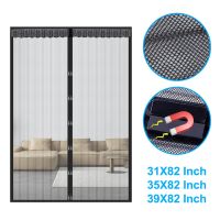 Anti-mosquito Door Curtain Heavy Duty Magnetic Doors Bugs Out Soft yarn Hands Mesh