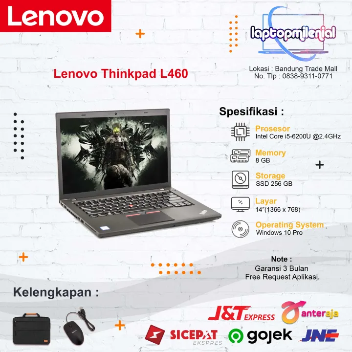 Lenovo Thinkpad L460 Intel Core i5-6200U RAM 8GB SSD 256GB 14