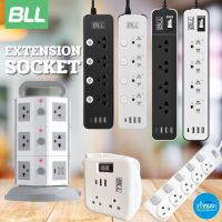 BLL ปลั๊กรางไฟต่อพ่วง Tower ช่องเสียบ USB / TYPE-C ความยาว1-10เมตร สวิตซ์ได้มาตรฐาน วัสดุไม่ลามไฟ