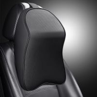 PU Leather Car Headrest Breathable Head Neck Rest Pillow Memory Foam Car Seat Head Support Pillow Neck Cushion Car Accessories Seat Cushions