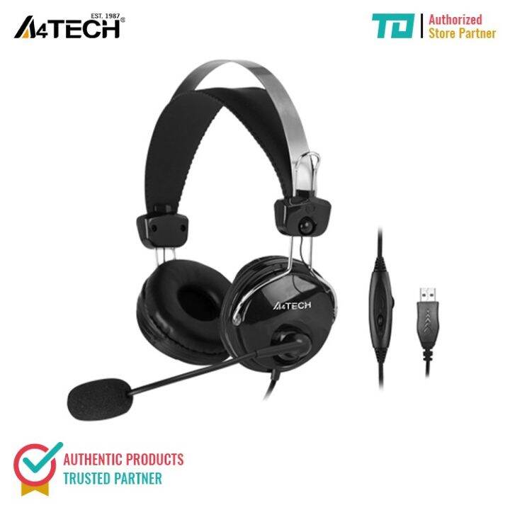 hot A4Tech HU7P USB Type Headset with Noise Reduction Mic and Mute