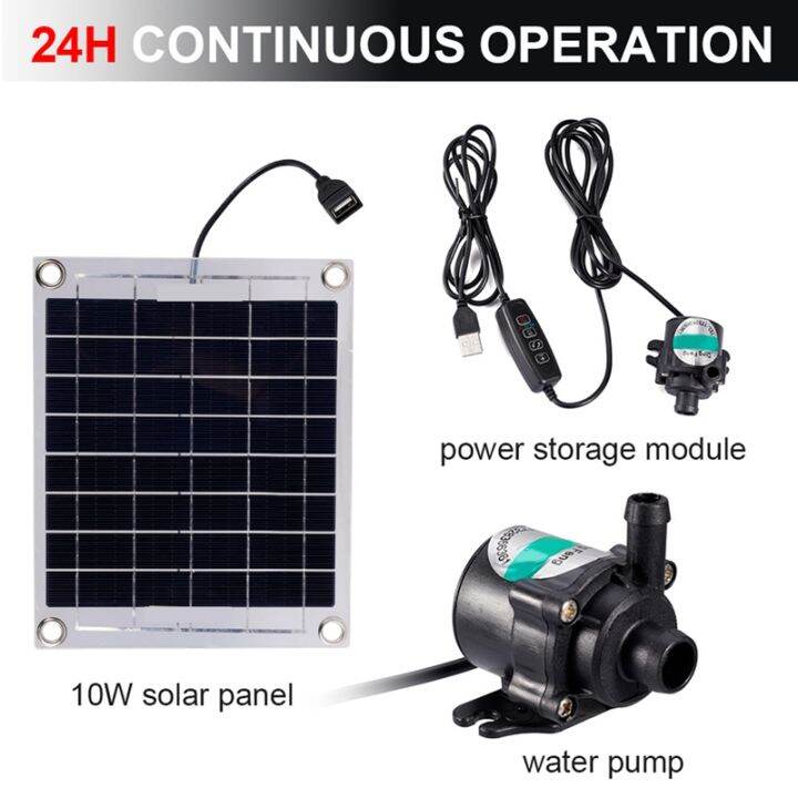 mini-solar-water-pump-10w-12v-brushless-solar-panel-kit-black-for-fish-water-pool-garden-decoration