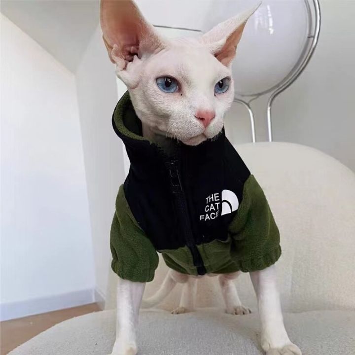 เสื้อผ้าแมวไม่มีขนสฟิงซ์เดวอนใหม่-sphynx-เสื้อผ้าแฟชั่นสัตว์เลี้ยงอุ่นฤดูหนาว