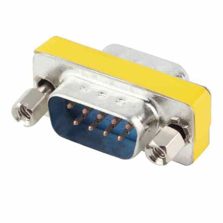 3x1-8x1-3ซม-9ขา-rs-232-db9ชายสายอนุกรมหัวแปลงชาร์จไฟอะแดปเตอร์-coupler