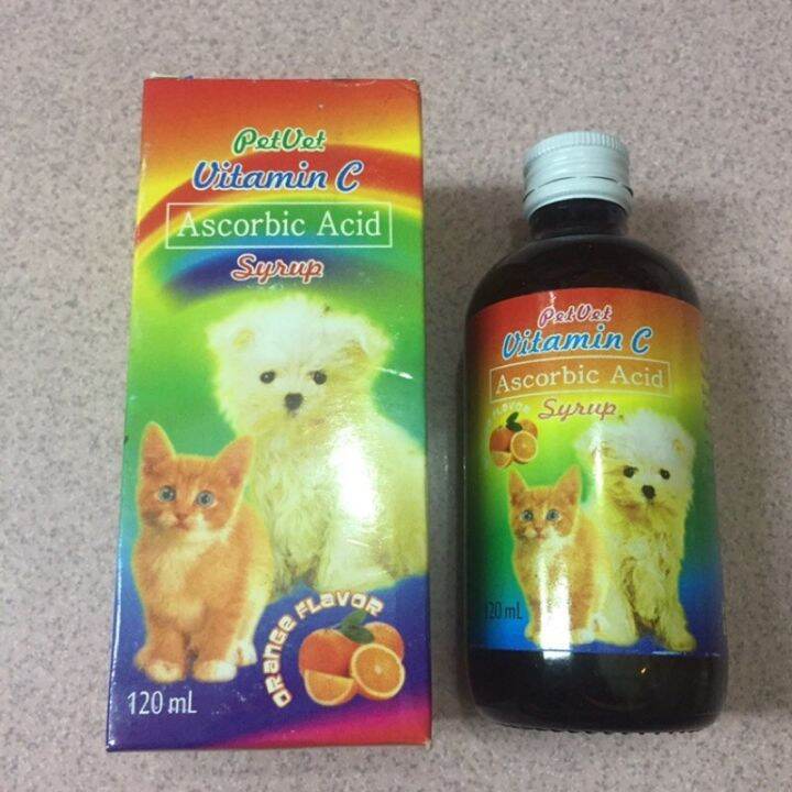 PetVet Vitamins C Ascorbic Acid Syrup 120ML for Cats and Dogs Lazada PH