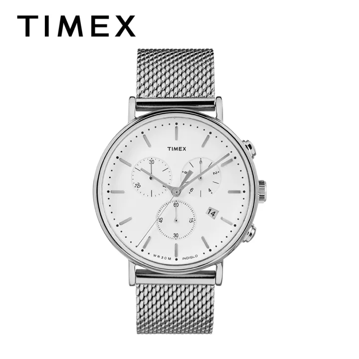 Timex Fairfield Chrono Silver Stainless Steel Chronograph Quartz Watch For  Women TW2R27100 STYLE | Lazada PH