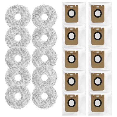 Robot Vacuum Cleaner Dust Bags Mop Cloth Accessories Kit for Dreame Bot L10S Ultra/ S10/ S10 Pro